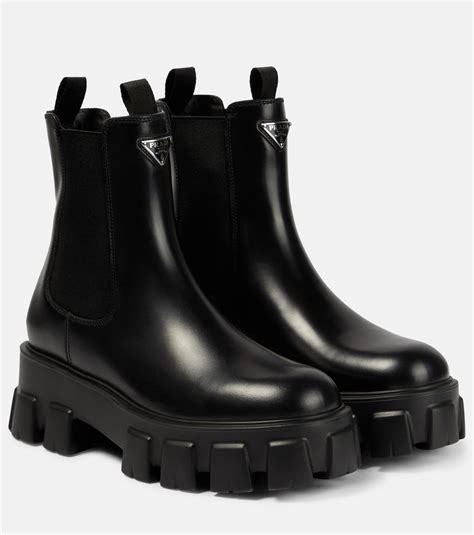 prada monolith chelsea boots men|Prada monolith gabardine.